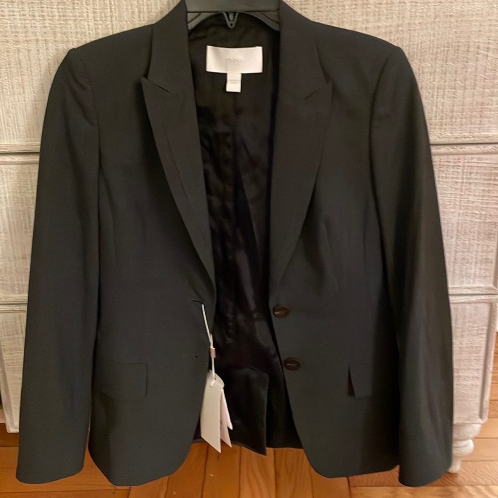 Huge Boss Nwt Light Suit Wool Charcoal Blazer Eu 34 / Us 0